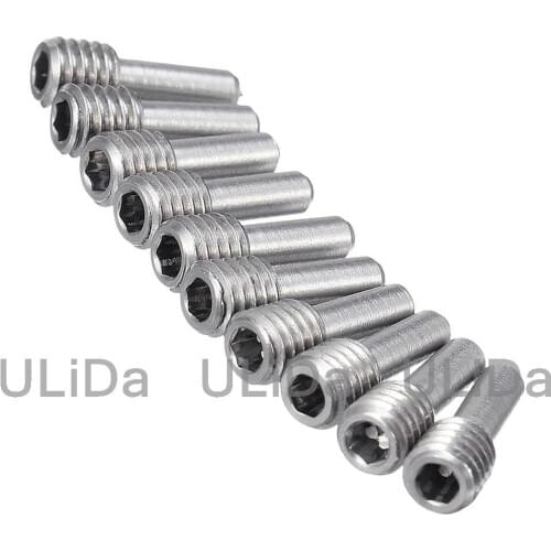10Pcs M4x12mm M3x12 Stainless Steel Screw Set Screw for RC Model Cars Spare Parts 1/10 Climbing Car Transmission Shaft