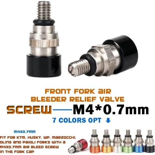 Waterproff New M4 front Fork Bleeder Relief Valve Fork Relief Valve For XC XCW XCF SX SXF EXC SMR SMCR Supermoto Motard