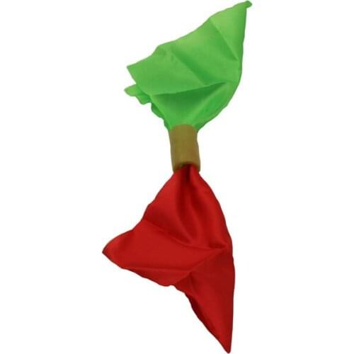 1 pcs Double Color Changing Hanky Silk Magic Trick change 2 great magic Chameleon Silk Disappearing Magic Toy& Prop E3088