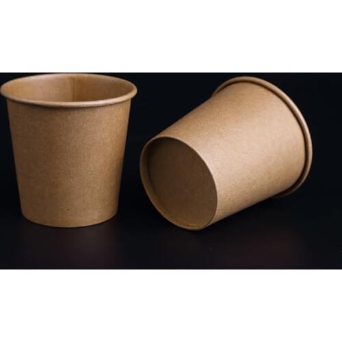 100pcs/pack 100ml Small Kraft Paper Cups Disposable Coffee Cups Drinking Cups For Party Wedding