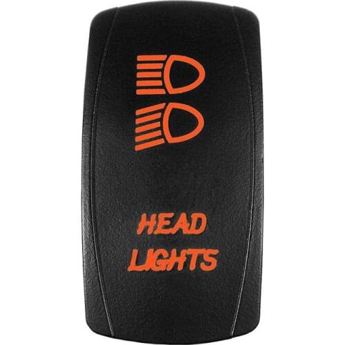 12-24V Car HEAD LIGHTS 12V 20A Toggle Rocker Switch Blue LED Light 5Pin ON OFF