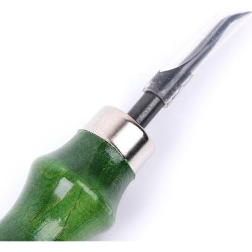 2021 New 1 Set Leather Edge Skiving Beveling Wooden Handle Craft DIY Cutting Tool Kit