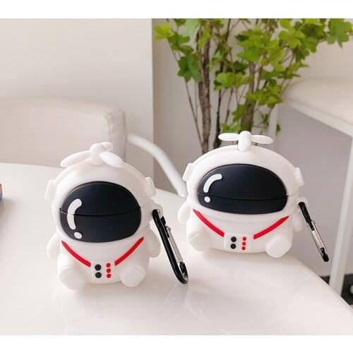 3D Astronaut Earphone Case for AirPods Pro 1 2 3 Silicone Cartoon Spaceman Headphone Earbuds Cover for Airpods Pro 2 Case Box