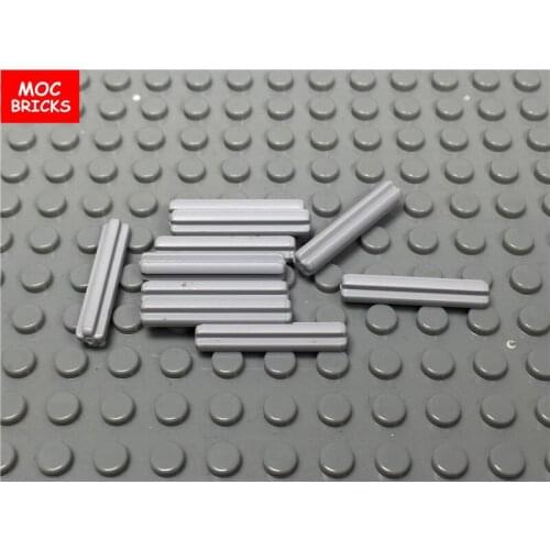 50pcs/lot MOC Bricks DIY Light gray Technic, Axle 3 fit with 4519 Educational Building Blocks Accessories figure kids gifts