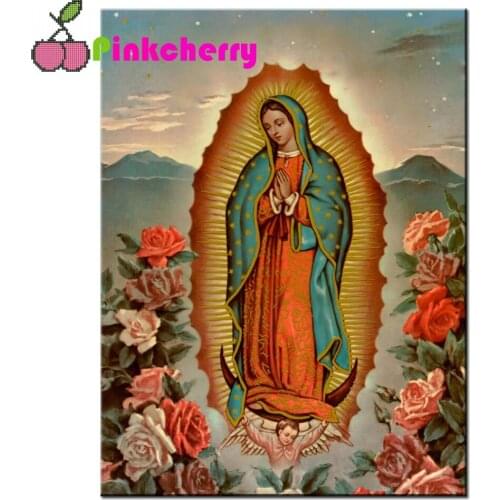 Diamond Embroidery Our Lady of Guadalupe Virgin Mary Blessed Mother Diy Diamond Mosaic Pictures full Diamond Painting k703