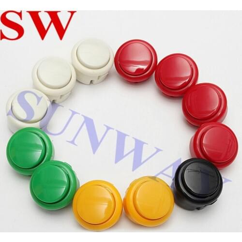 Arcade Push Button Durable 30mm Arcade Button Built-in Micro Switch Perfect Replace Jamma Game Long Switch Multi-color wholesale