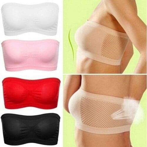 Unlined Strapless Seamless Bra Push Up Brassiere Vest Wireless Bh Strapless Lingerie Freedom Bra Bralette Sexy Bras For Women