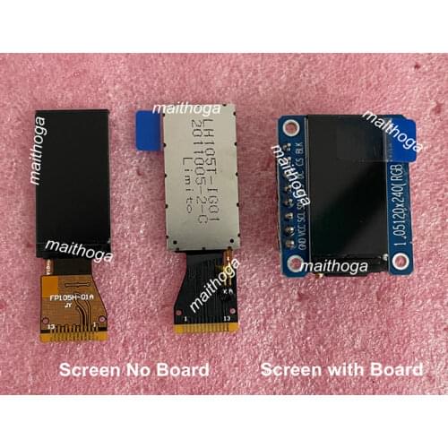 IPS 1.05 inch 13P/8P HD SPI TFT LCD Display Color Screen (Board/No Board) GC9A01 Controller 120(RGB)*240