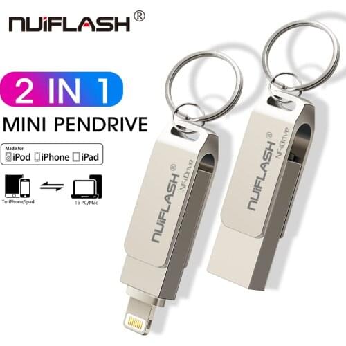 IOS Flash Drive 128GB for iphone iPad Photostick USB 2.0 4 in 1 Pen Drive TYPE-C Pendrive 64GB 32GB 256GB USB C Flash USB