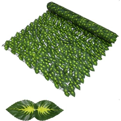 1*3M Artificial Ivy Leaf Hedge Screening Green Leaf Fence Artificial Leaf Privacy Fence Outdoor Garden Privacy Fence