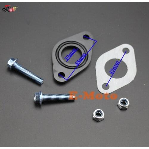19mm/20mm Carburetor Manifold Intake Pipe Gasket Spacer Seal Set For 50 110 cc Pit Dirt Bike ATV E-Moto