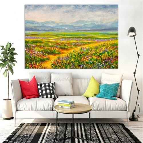 Canvas Flower Painting Art Wall decoration Canvas Art Printed Custom Big Size Home Decor Pictures Dropshipping Canvas Prints