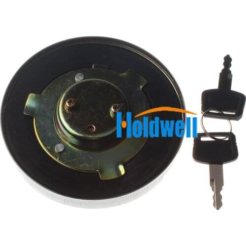Holdwell Fuel Tank Cap W/2 key H800 for Hitachi Excavator EX120-2 EX220-2 EX220-3