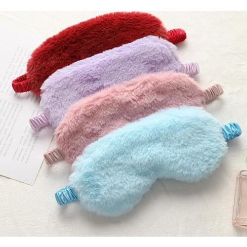 Plush Sleeping Mask Sleeping Blindfold Soft Eye Masks Cute Love Cloud Eye Cover Rabbit Plush Mask Eyepatch Nap Health Eye Cover