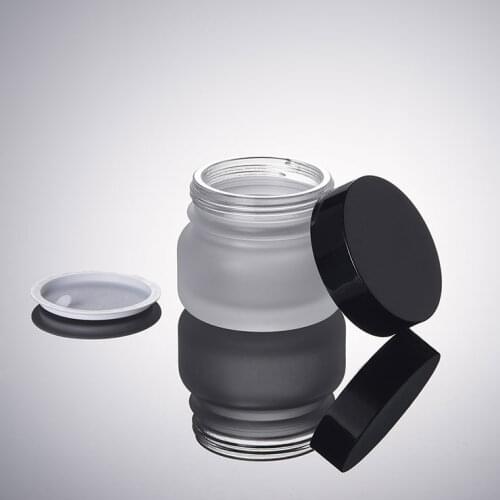 50G Frosted Cream Bottle Black Cover Travel Empty Cosmetic Box 100PCS/LOT