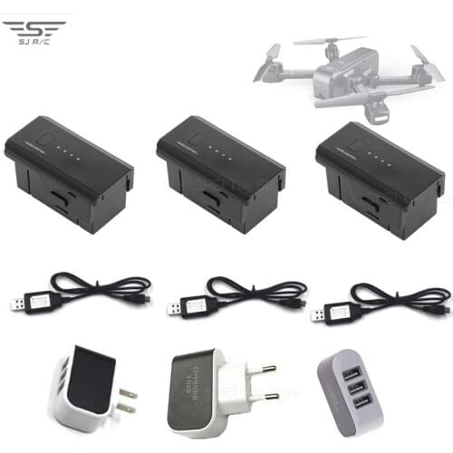 Upgraded Original SJRC Z5 Battery 7.4v 1500mah Lipo Battery 7.4v USB Charger For RC Quadcopter Drone Z5 Accessories Parts