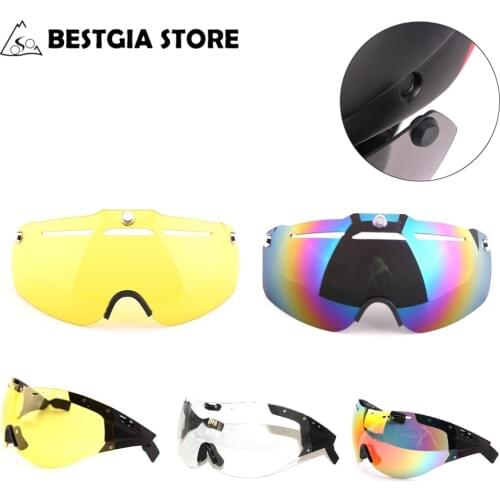 Cairbull Bicycle Helmet Lens Aero Road Cycling TT Helmet Goggles Helmet Magnetic Lens Yellow/Colored/Grey/Transparent Glasses