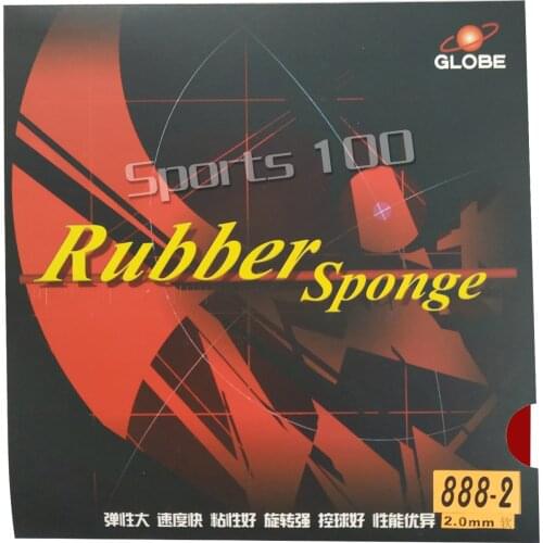 Globe 888-2 Half Long Pimples Out Table Tennis Rubber with Sponge for ping pong paddle