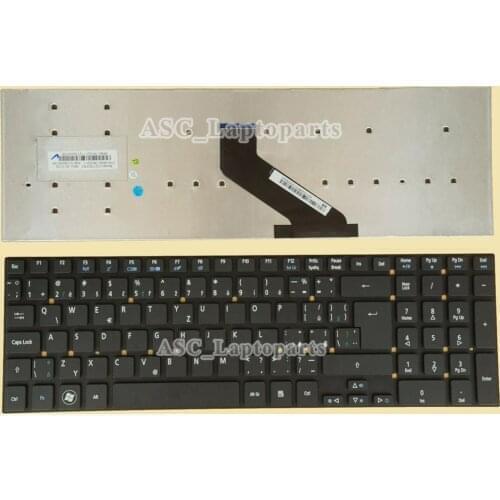 New Czech Slovakian Keyboard for Acer Aspire E5-571G E5-571PG E5-572G E5-721 ES1-520 ES1-521 V3-731 V3-731G V3-771 V3-771G Black