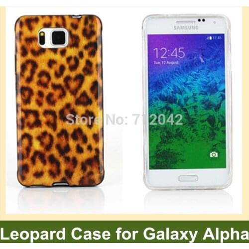 OEEKOI Fashion Leopard Zebra Pattern Print Soft TPU Gel Case for Samsung Galaxy Alpha G850 Free Shipping