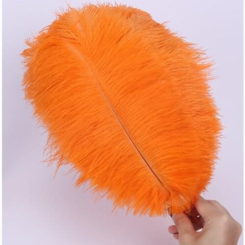 Wholasale Orange Ostrich Feathers For Crafts 15-70CM 10-200Pcs/lot Carnival Party Halloween Wedding Decorations Jewelry plumes