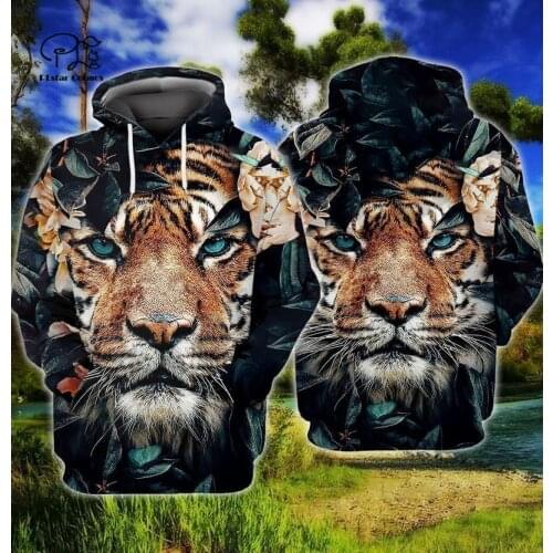 PLstar Cosmos 3DPrint Newest Tiger Animal Art Unique Funny Men/Women Cozy Hrajuku Casual Streetwear Hoodies/Zip/Sweatshirt O-25