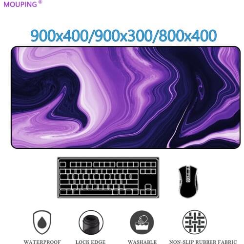 Strata Liquid Mousepad Gray Computer Mouse Liquid Rubber Mouse Pad Gamer Mat Gaming Desk Accessories Large Desk Carpet 900x400x4