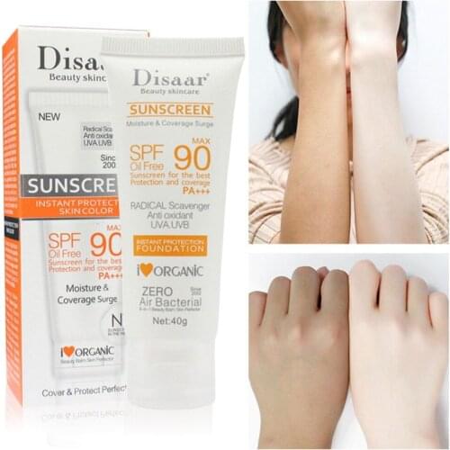 Facial Body Sunscreen Whitening Sun Cream Sunblock Skin Protective Cream Anti-Aging Oil-control Moisturizing SPF 90 Face