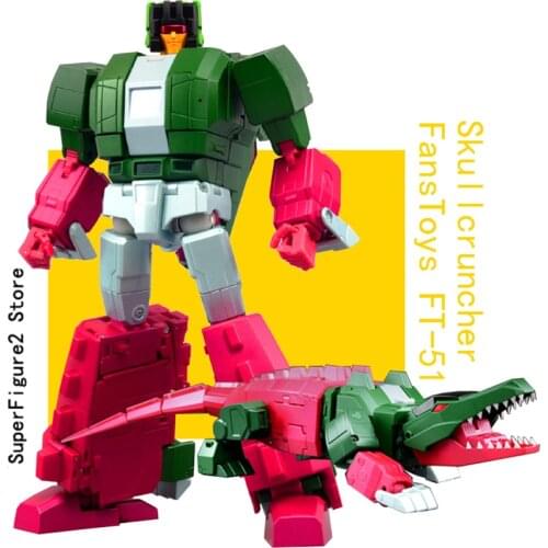 Transformation FansToys FT-51 FT51 The Headmasters Skullcruncher G1 MP Overlord Action Figure Model FIGURES Gifts Toys Pre-Sale