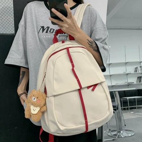 Large Capacity Teen Girls Preppy Style School Backpack Woman Nylon Casual Travel Backpacks Designer Cute Back Pack Sac Rucksacks