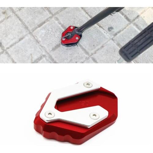 Motorcycle CNC Kickstand For Yamaha MT-07 MT07 2014-2019 2020 Side Stand Enlarge Extension Enlarge Plate Pad Support Accessories