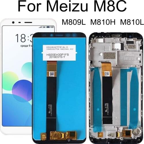 For Meizu M8C M810H M810L LCD Screen Display+Touch Panel Digitizer For Meizu M8 C Lcd Display