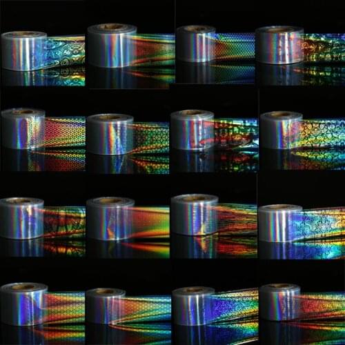 1Pcs Holographic Nail Foil Set Starry Sky Glitter Foils Nail Art Transfer Foil Sticker Paper Nail Wraps Decoration