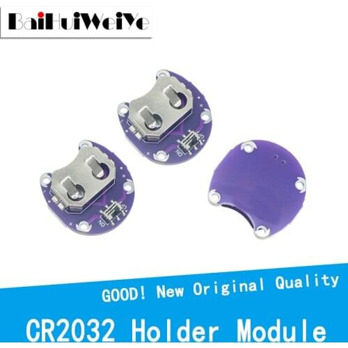 10Pcs/lot LilyPad Coin Cell Battery Holder CR2032 Battery Mount Module for arduino DIY KIT