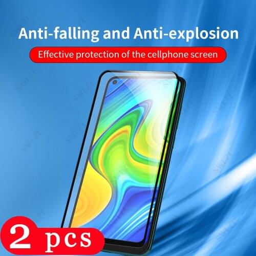 2-1Pcs cover for Xiaomi Redmi Note 7 7S 8 8A 9 9S 9T 9A 9C 9I 10X pro Max Phone Screen Protector Tempered Glass Protective Film