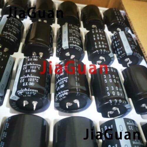 2pcs Genuine new NICHICON GX 500V330UF 35x45mm electrolytic capacitor 330uF/500v CE 105 degrees gx 330uf 500v