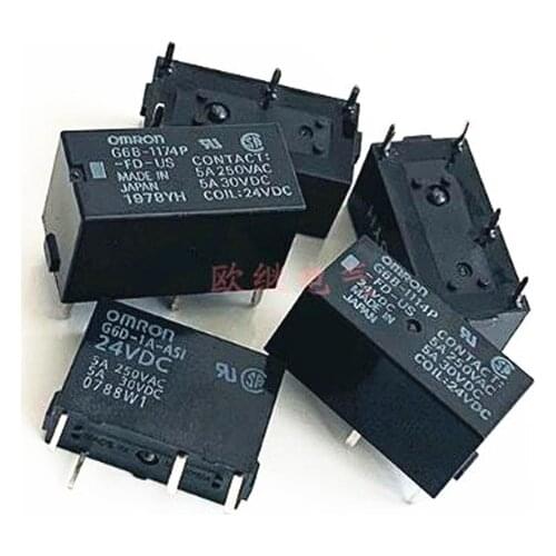 24V relay G6M-1A G6M1A G6M 1A 24VDC DC24V 24V 5A 4PIN