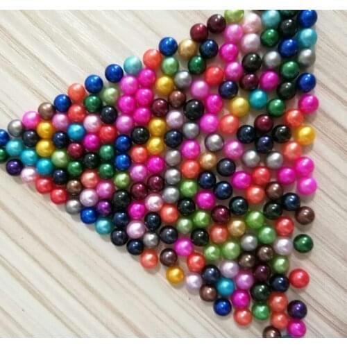 30 pcs Round Pearl Mix colors pearls loose pearls AAA Grade 6-8mm Round Beads pearls LP02