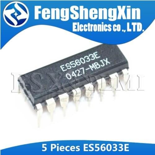 5PCS ES56033E DIP16 ES56033 DIP-16 DIP Echo/surround sound processing digital reverberation IC