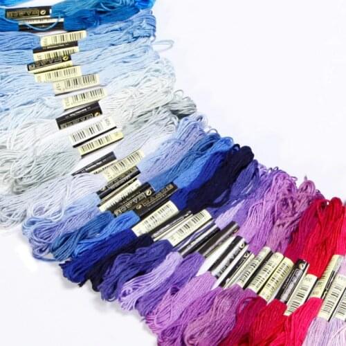 5Pcs Colors Embroidery Thread Hand Cross Stitch Floss Sewing Skeins Craft DIY Handmade Accessories