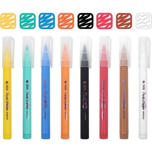 8Colors/Pact Pastel Pen Set Art Marker Pen Painting DIY Scrapbooking Supplies