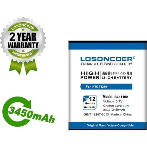 3450mAh Battery BL11100 BG86100 BG58100 For HTC Desire V VC VT T328w T328d T328t T327D Sensation XE Z710E G14 G17 EVO 3D X515d