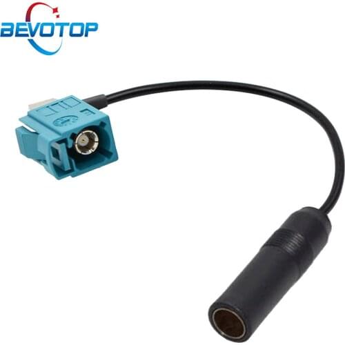 Car Truck Player Stereo Antenna Adapter Female Aerial Plug FM Radio Adapter Cable Fakra Z Female 90 Degree DIN Pigtail