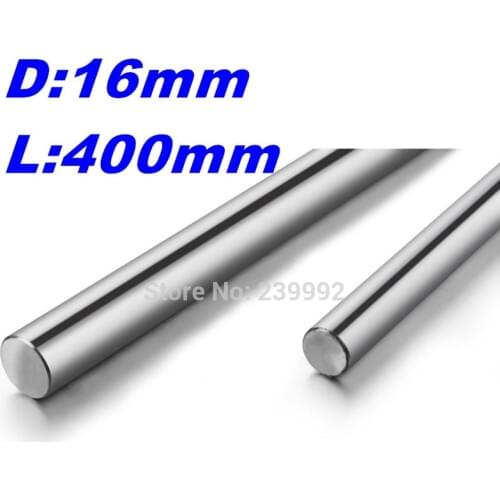 Free shipping 16mm - L400mm chrome plated Cylinder Linear Rail Round Rod Shaft Linear Motion Shaft for CNC XYZ