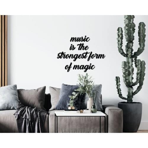 BK Home Music Is The Strongest Form Of Magic Wall Yazısı-1