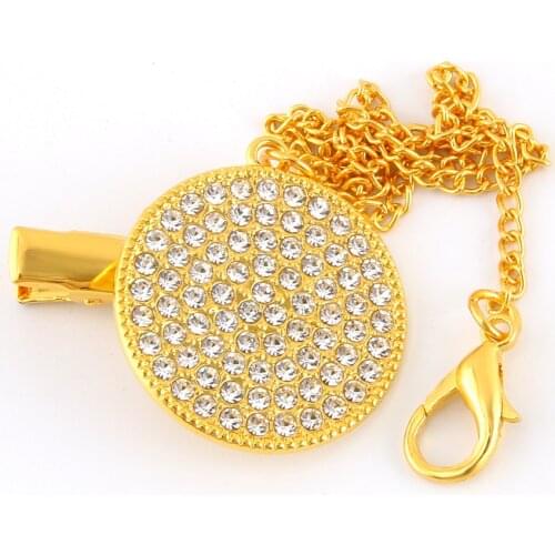 Bling Pacifier Clips Chain Dummy Clip Pacifier Holder Nipple Soother Chain For Infant Baby Feeding