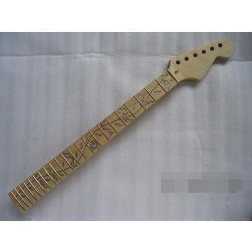 Electric guitar 22 product maple handle inlaid personality light the neck to the tree of life