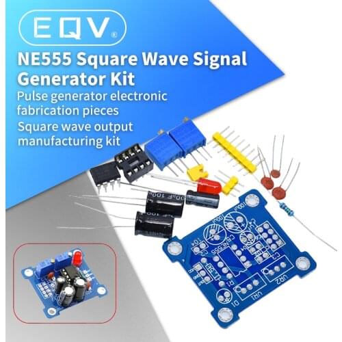 NE555 Pulse Generator Pulse Starter Duty Cycle and Frequency Adjustable Module DIY Kit Oscillator Square Wave Signal Generator