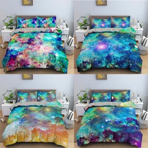 3D Set Art Tie Dye Bedding Duvet Cover Set Queen/King Quilt Cover Set Comforter Cover Pillowcase Luxury Bedclothes Bedding