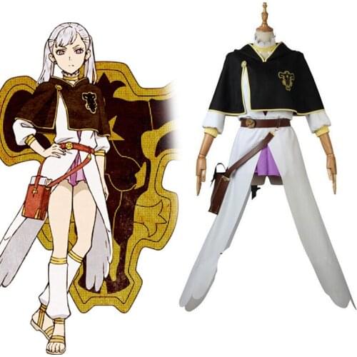 Anime Black Clover Noell Silva cosplay costume full set top dresses custom made Halloween costumes for women/men adult